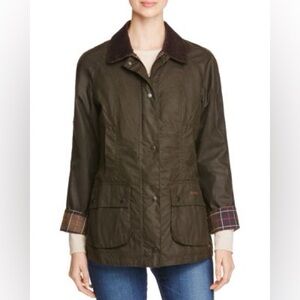 Barbour Olive Beadnell Chore Jacket Sz4